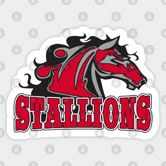 Stallions Sports Team Logo Sticker by DavesTees